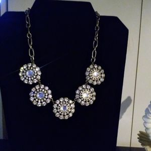 J crew brulee crystal necklace plus statement necklace